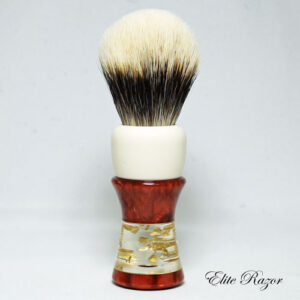 White and Red with Gold Leaf (24mm)