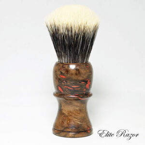 Walnut Burl with Red Jasper (26mm)