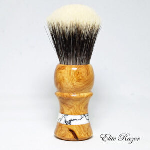 Afzelia Burl with Tourmaline Laced Quartz (26mm)