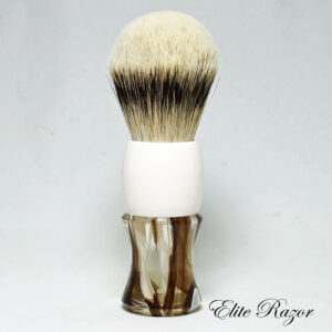 White over Coffee and Cream in Clear Resin (26mm)